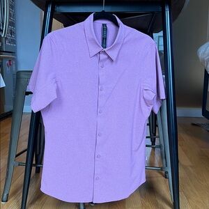 Lululemon Airing Easy Button Down Short- Sleeve Shirt
